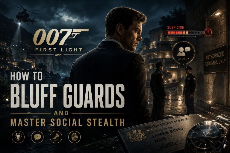007 First Light Guide: How to Bluff Guards and Master Social Stealth 007 First Light Guide: How to Bluff Guards and Master Social Stealth
