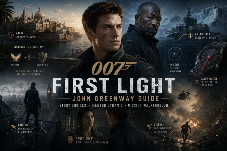 007 First Light John Greenway Guide: Story Choices, Mentor Dynamic, and Mission Walkthrough