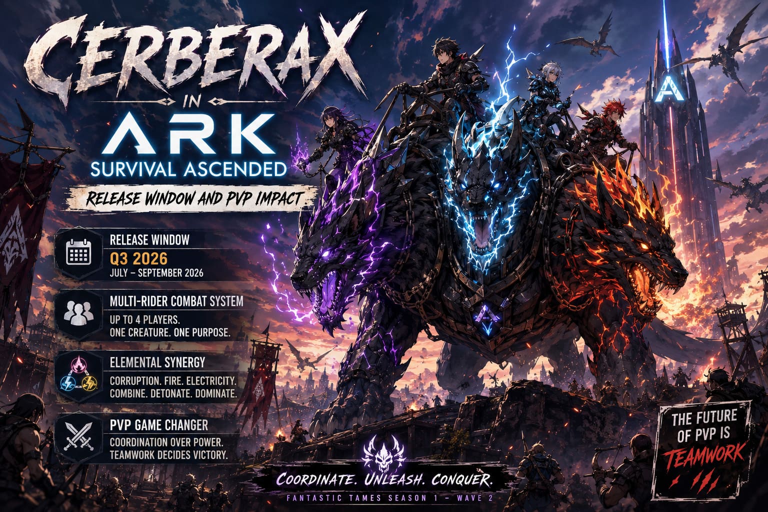 Repease Cerberax in ARK Survival Ascended – Release Window and PvP Impact ...