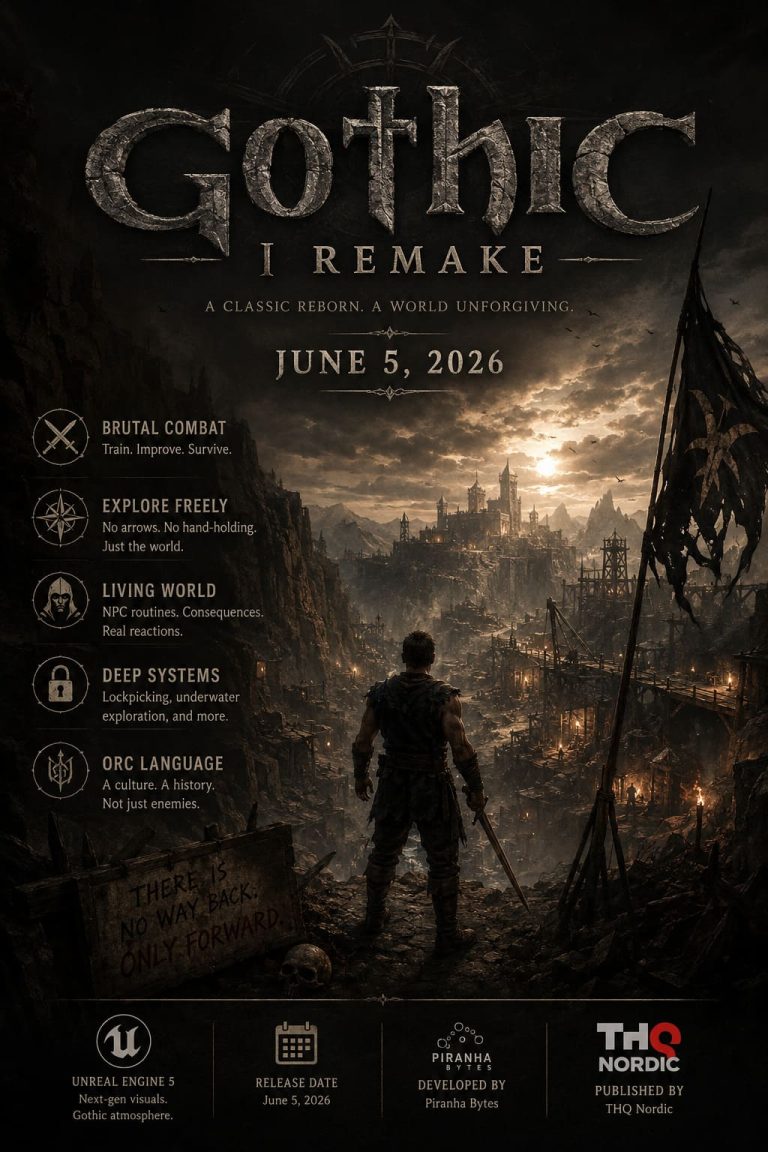 Gothic 1 Remake: Steam Updates, Combat Changes & Lore Revival