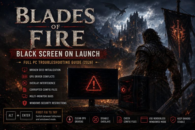 How to Fix Blades of Fire Black Screen on Launch: Full PC Troubleshooting Guide (2026)