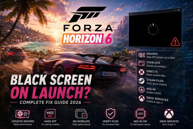 How to Fix Forza Horizon 6 Black Screen on Launch on Steam (2026 Guide)