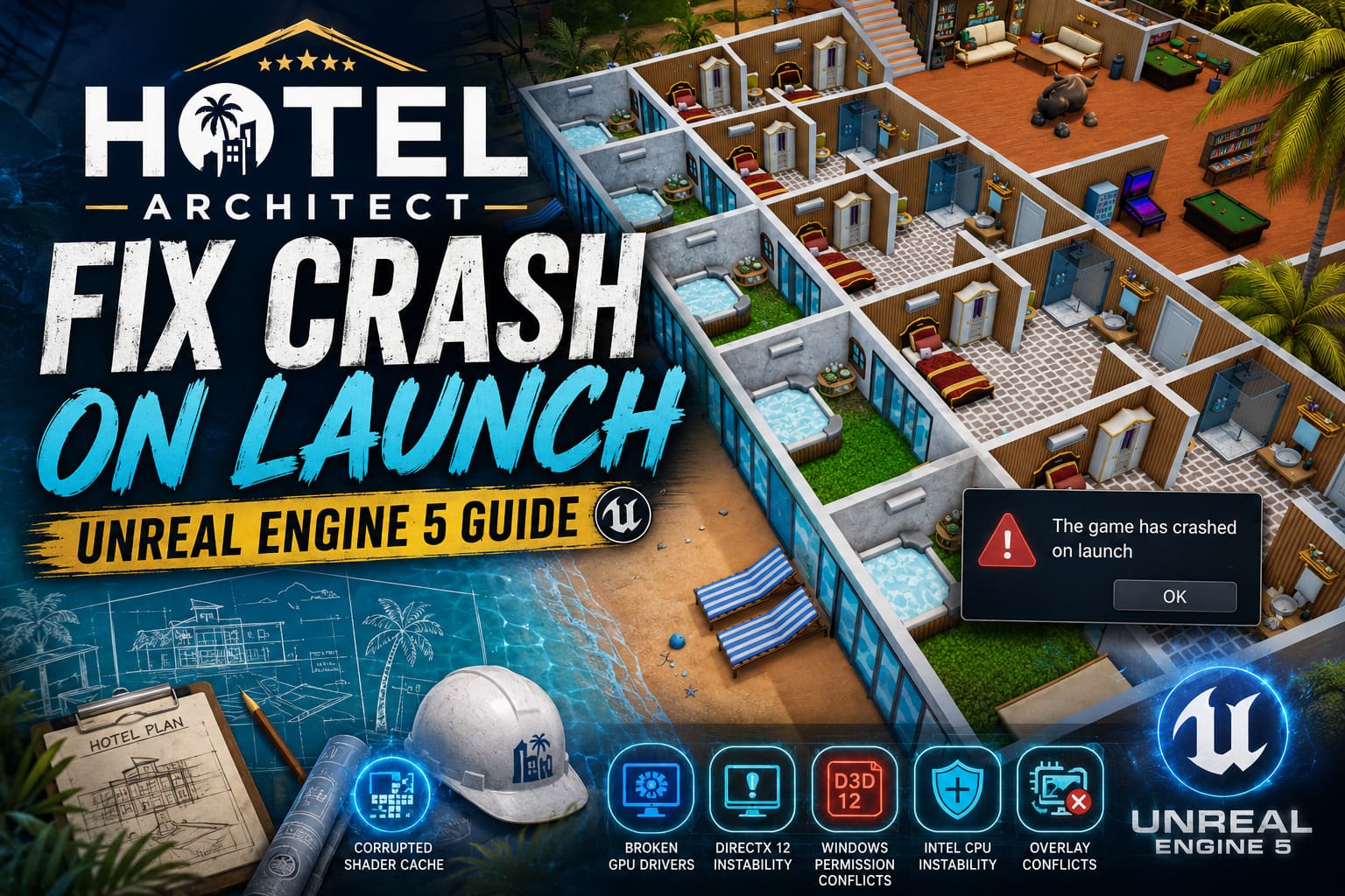How to Fix Hotel Architect Crash on Launch: Unreal Engine 5 Guide ...
