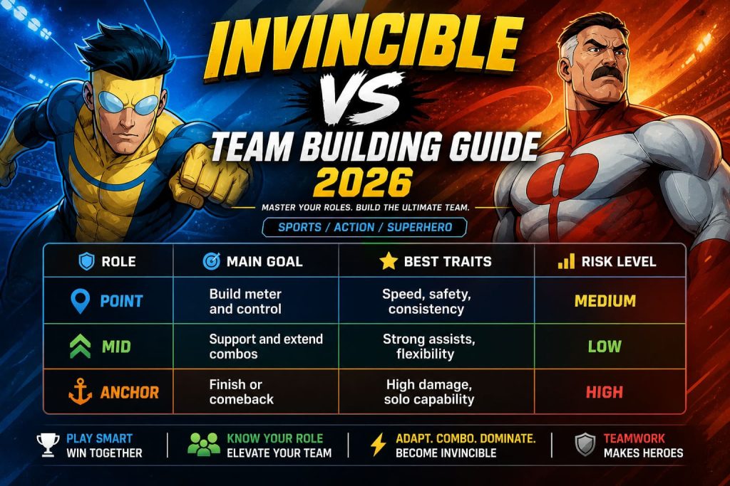 Invincible Point Invincible VS Team Building Guide 2026: Point, Mid, and Anchor Roles ...