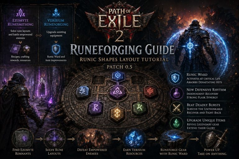 Path of Exile 2 Runeforging Guide: Runic Shapes Layout Tutorial (Patch 0.5)