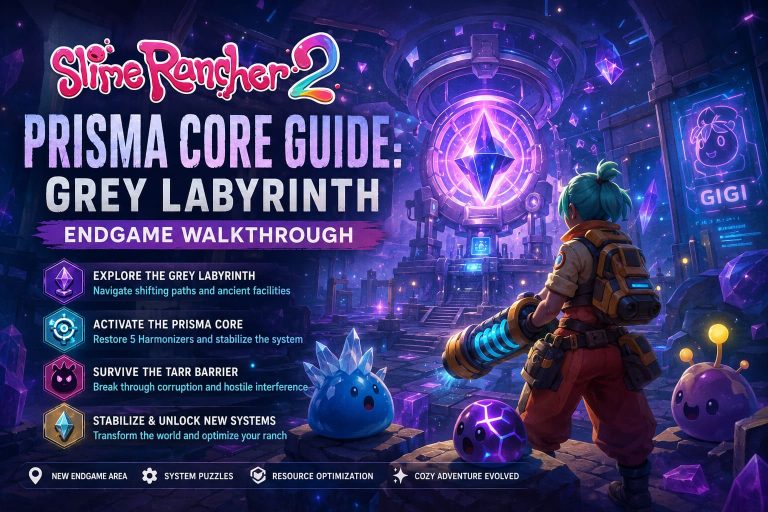 Slime Rancher 2 Prisma Core Guide: Grey Labyrinth Endgame Walkthrough