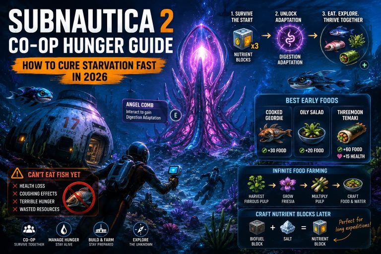 Subnautica 2 Co-Op Hunger Guide: How to Cure Starvation Fast in 2026