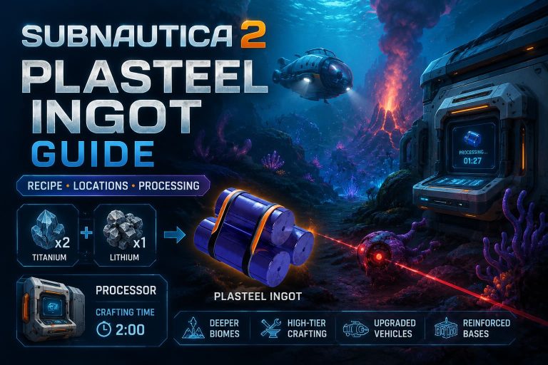 Subnautica 2 Plasteel Ingot Guide: Recipe, Locations, and Processing