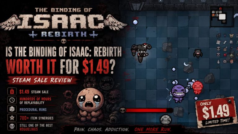 Is The Binding of Isaac: Rebirth Worth It for $1.49? Steam Sale Review