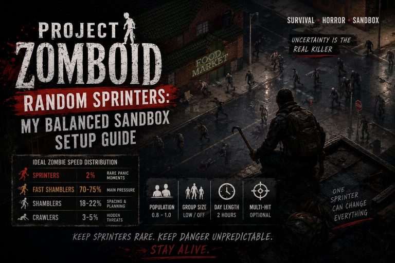 Project Zomboid Randomized Sprinters Sandbox Settings: The Ultimate Balance Guide