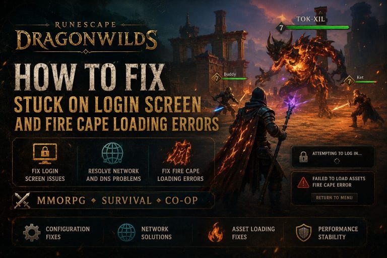 How to Fix RuneScape: Dragonwilds Stuck on Login Screen and Fire Cape Loading Errors