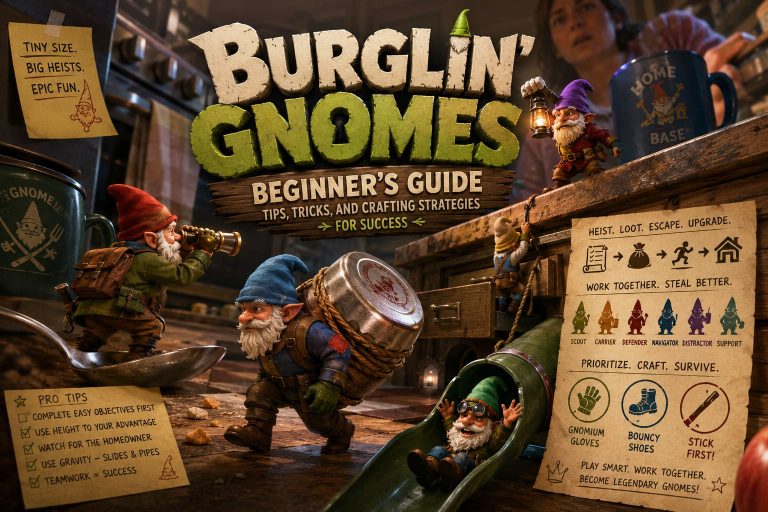 Burglin Gnomes Beginner’s Guide: Tips, Tricks, and Crafting Strategies for Success