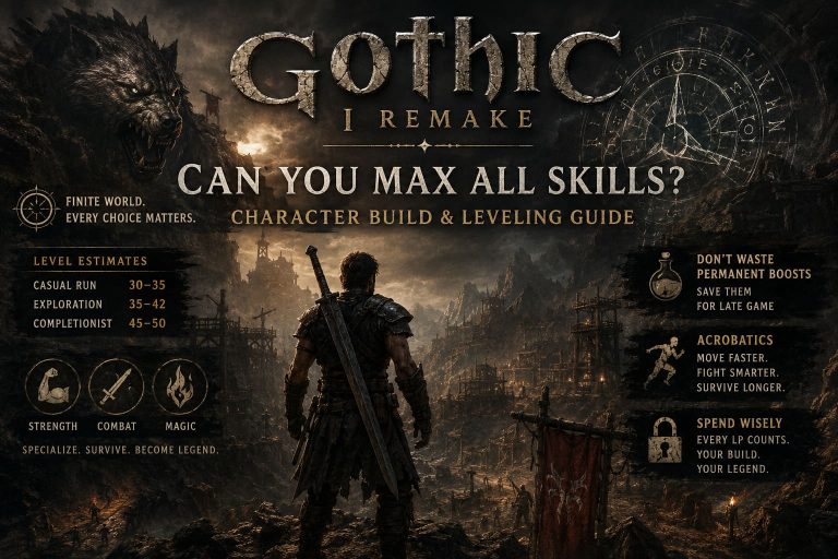 Gothic 1 Remake: Can You Max All Skills? Character Build & Leveling Guide