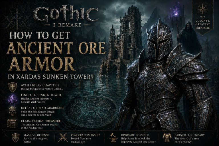 Gothic 1 Remake: How to Get Ancient Ore Armor in Xardas Sunken Tower