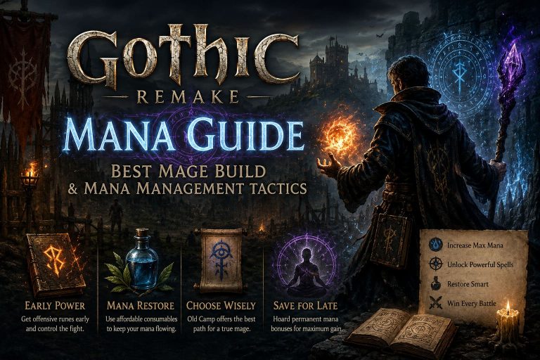 Gothic 1 Remake Mana Guide: Best Mage Build and Mana Management Tactics