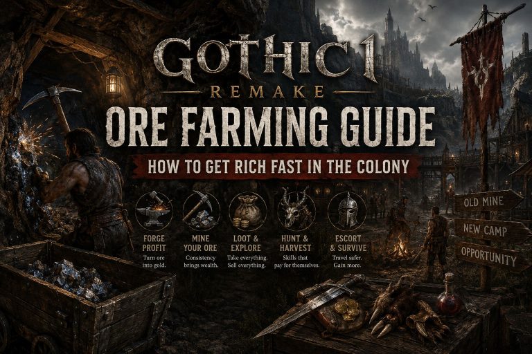 Gothic 1 Remake Ore Farming Guide: How to Get Rich Fast in the Colony