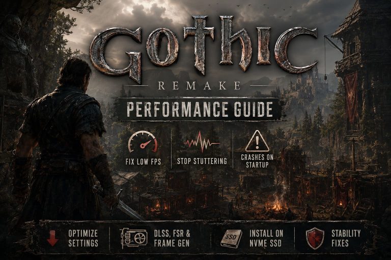 Gothic 1 Remake Performance Guide: How to Fix Low FPS, Stuttering, and Crashing on Startup
