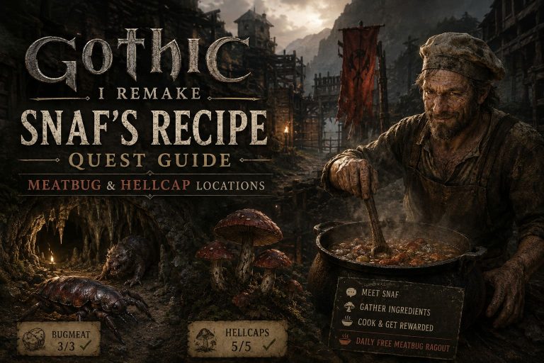 Gothic 1 Remake Snaf’s Recipe Quest Guide: Meatbug and Hellcap Locations