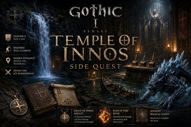 Gothic 1 Remake Temple of Innos Side Quest: Step-by-Step Walkthrough Guide