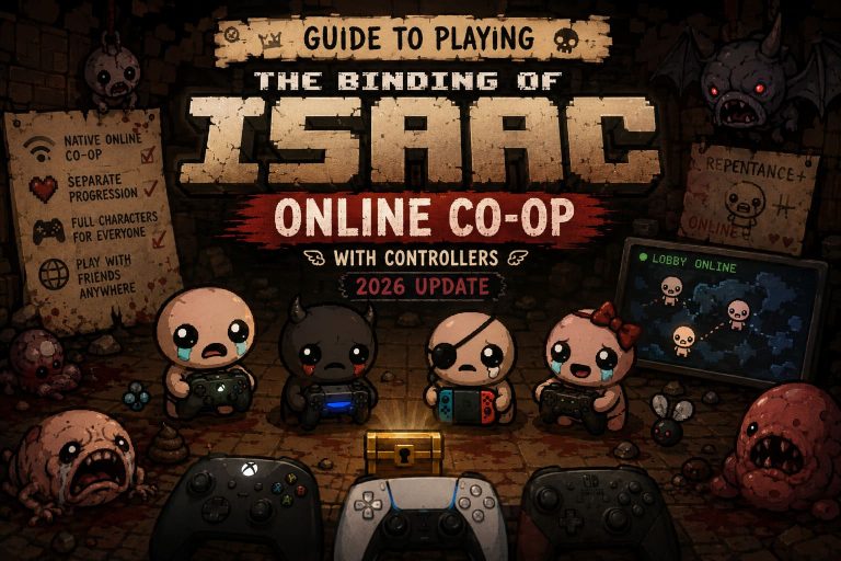 Guide to Playing The Binding of Isaac Online Co-Op with Controllers (2026 Update)