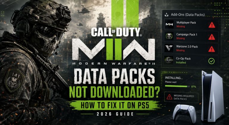 How to Fix Call of Duty: Modern Warfare II Data Packs Not Downloaded on PS5 (2026 Guide)
