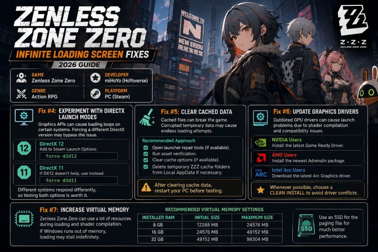 How to Fix Zenless Zone Zero Infinite Loading Screen on Steam (2026 ...
