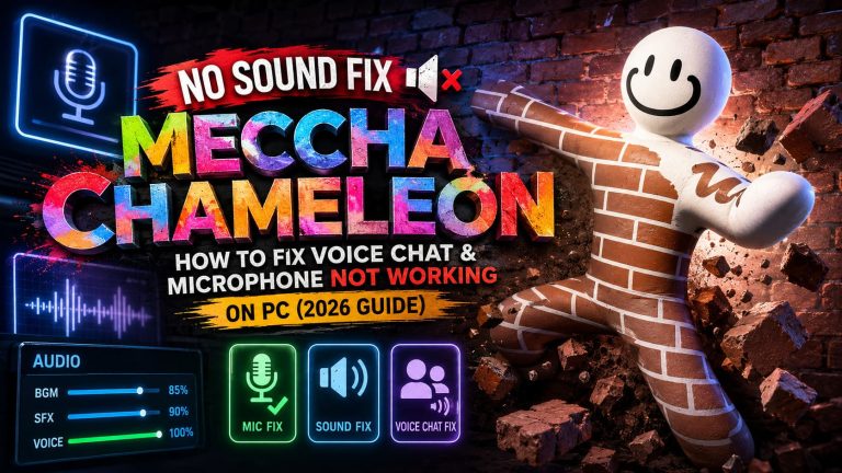 MECCHA CHAMELEON No Sound Fix: How to Fix Voice Chat and Microphone Not Working on PC (2026 Guide)