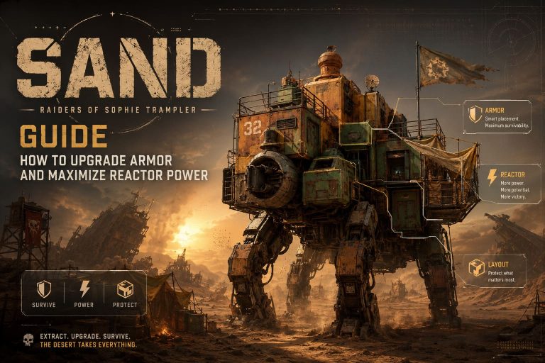 SAND: Raiders of Sophie Trampler Guide: How to Upgrade Armor and Maximize Reactor Power