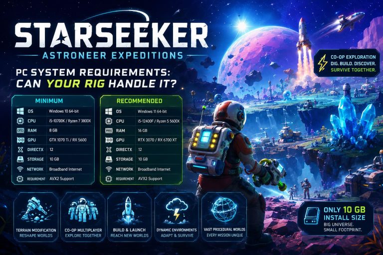 STARSEEKER Astroneer Expeditions PC System Requirements: Can Your Rig Handle It?