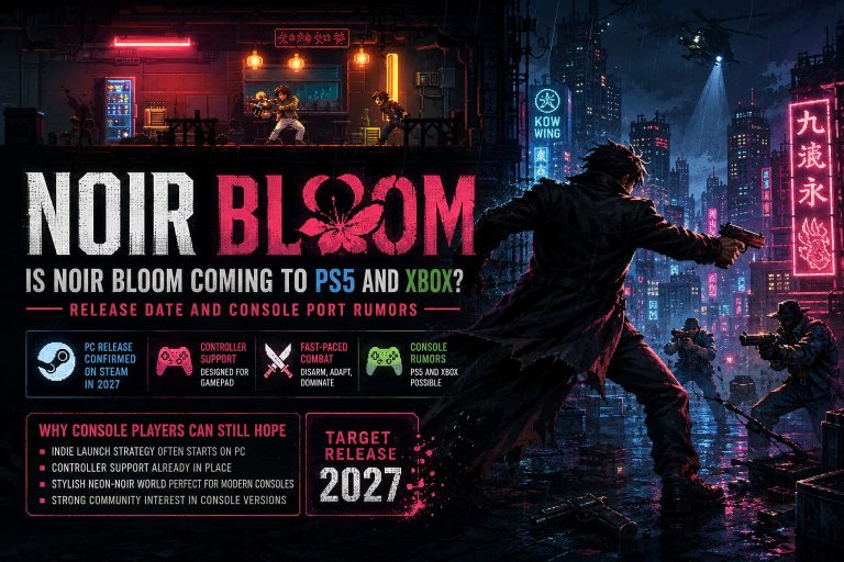 Is Noir Bloom Coming to PS5 and Xbox? Release Date and Console Port Rumors