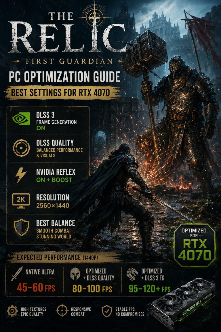 The Relic: First Guardian PC Optimization Guide – Best Settings for RTX 4070