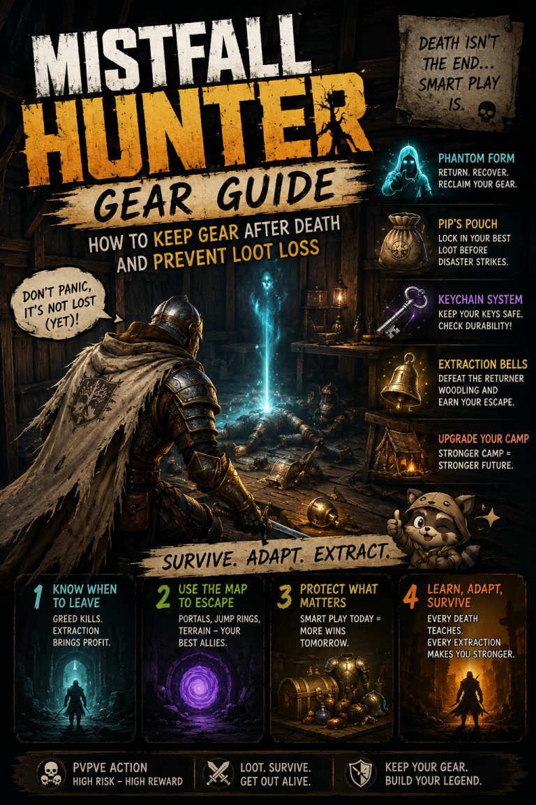 Mistfall Hunter Gear Guide: How to Keep Gear After Death and Prevent Loot Loss