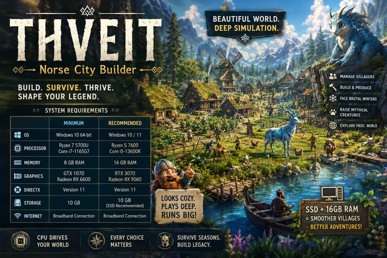 Thveit System Requirements: Can Your PC Run This Norse City Builder?
