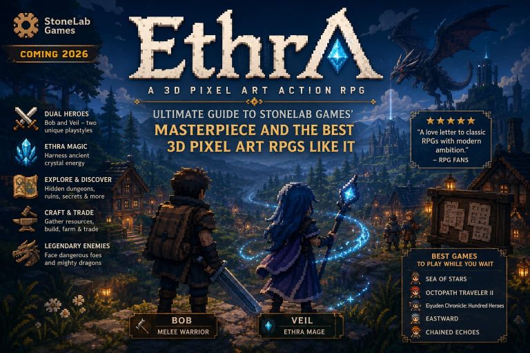 EthrA Game 2026: Ultimate Guide to StoneLab Games’ Masterpiece and the Best 3D Pixel Art RPGs Like It
