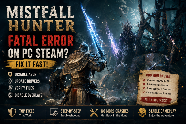 How to Fix Mistfall Hunter Fatal Error on PC Steam: Full Troubleshooting Guide