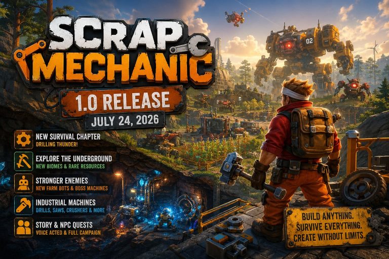 Is Scrap Mechanic Leaving Early Access in 2026? Release Date, 1.0 Update, and Axolot Games News