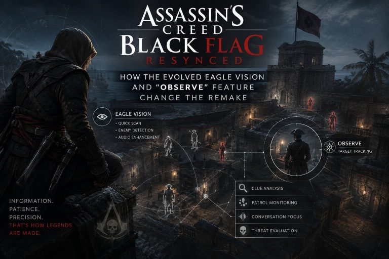 Assassin’s Creed Black Flag Resynced: How the Evolved Eagle Vision and “Observe” Feature Change the Remake