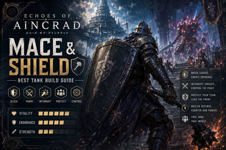 Best Echoes of Aincrad Tank Build: Mace and Shield Guide (2026)