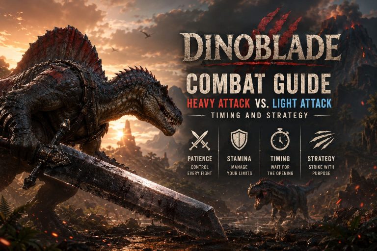 Dinoblade Combat Guide: Heavy Attack vs. Light Attack Timing and Strategy