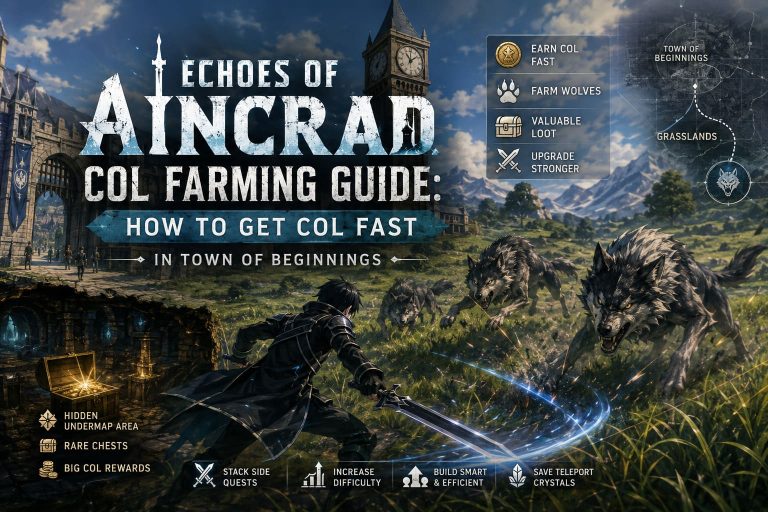 Echoes of Aincrad Col Farming Guide: How to Get Col Fast in Town of Beginnings Echoes of Aincrad Col Farming Guide: How to Get Col Fast in Town of Beginnings