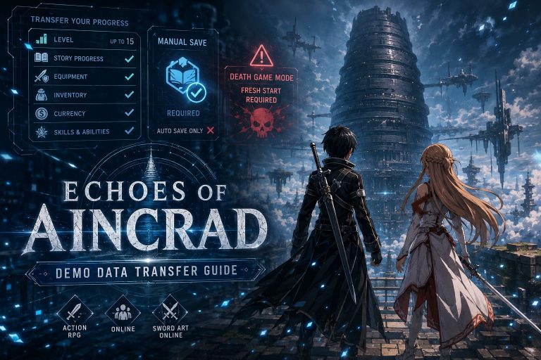 Echoes of Aincrad Demo Data Transfer Guide: How to Carry Over Your Progress to the Full Game