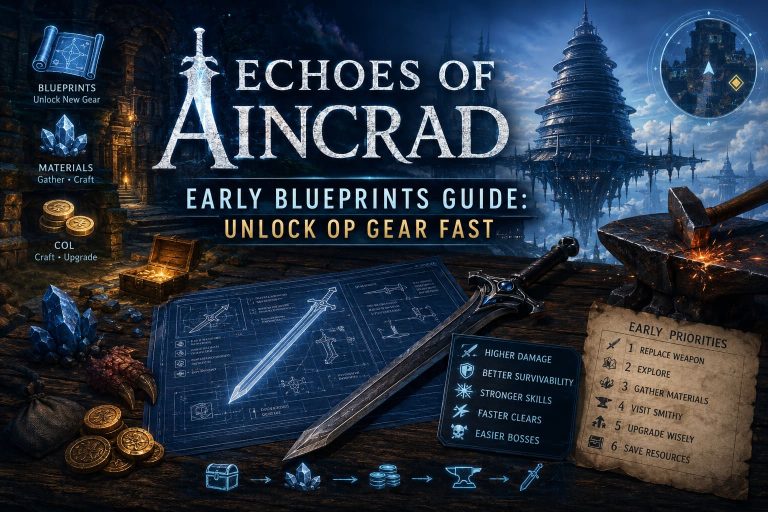Echoes of Aincrad Early Blueprints Guide: Unlock OP Gear Fast
