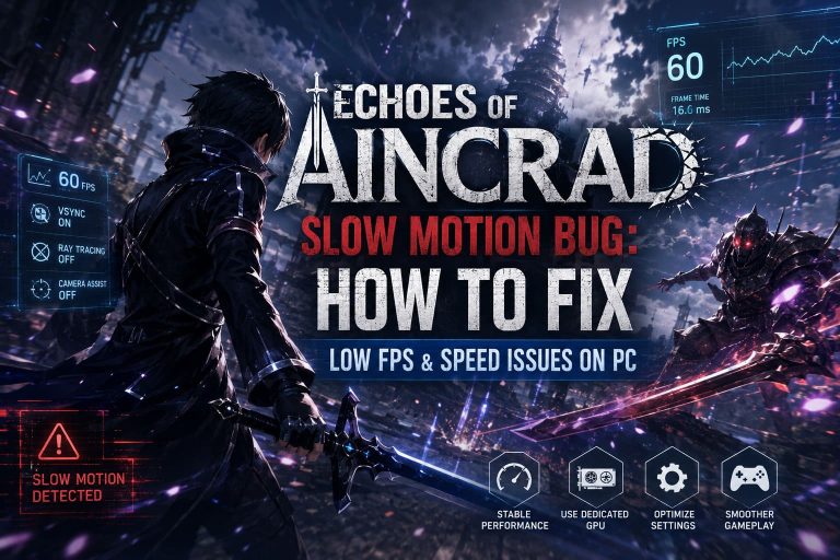 Echoes of Aincrad Slow Motion Bug: How to Fix Low FPS and Speed Issues on PC
