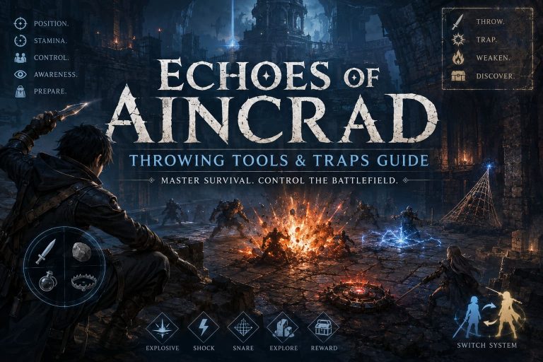 Echoes of Aincrad Throwing Tools and Traps Guide: How to Master Survival and Trap Crafting