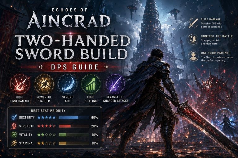 Echoes of Aincrad Two Handed Sword Build: DPS Guide
