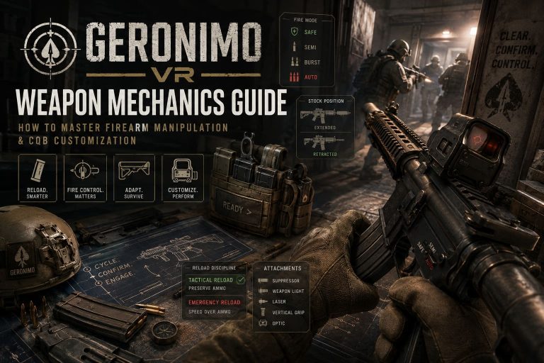 Geronimo VR Weapon Mechanics Guide: How to Master Firearm Manipulation & CQB Customization