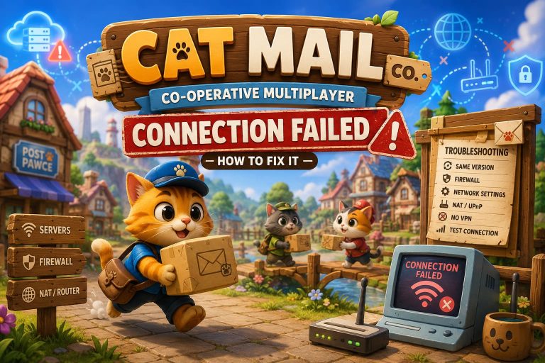 How to Fix Cat Mail Co Cooperative Multiplayer Connection Failed Error