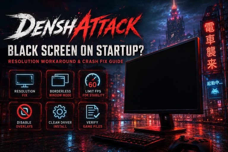 How to Fix Denshattack Black Screen on Startup: Resolution Workaround and Crash Guide (2026)