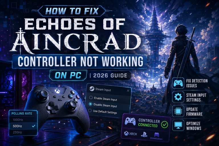 How to Fix Echoes of Aincrad Controller Not Working on PC (2026 Guide)