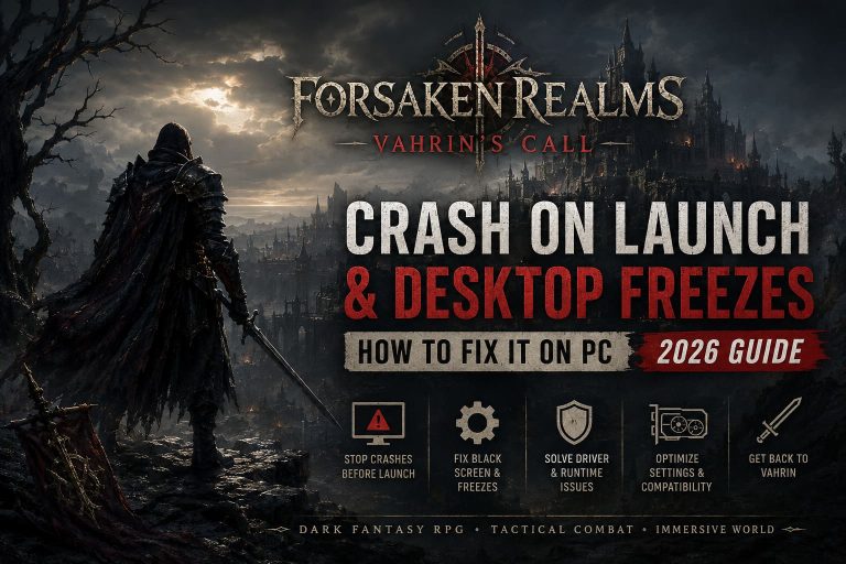 How to Fix Forsaken Realms Vahrin’s Call Crash on Launch and Desktop Freezes on PC (2026 Guide)